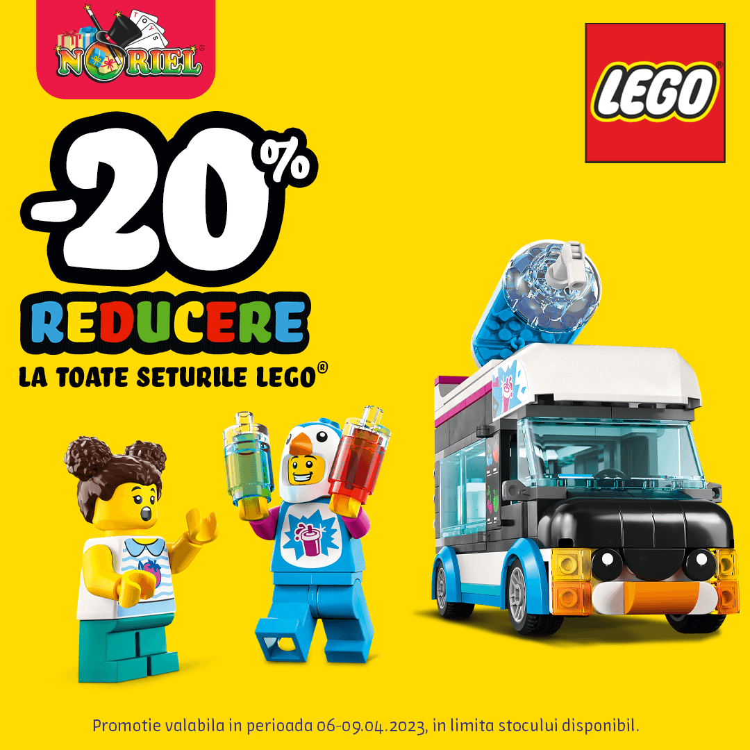20% reducere la toate seturile Lego la Noriel